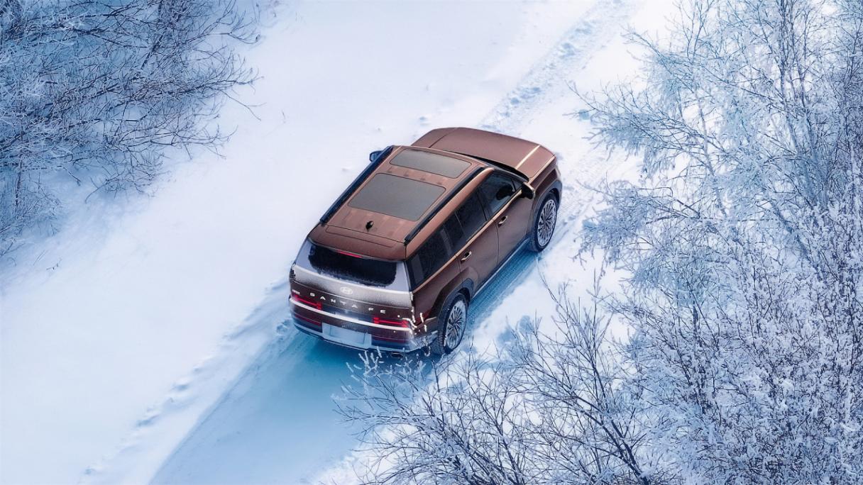 体验-30℃的硬核实力,北京现代第五代胜达畅玩冰雪场景